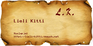 Lieli Kitti névjegykártya